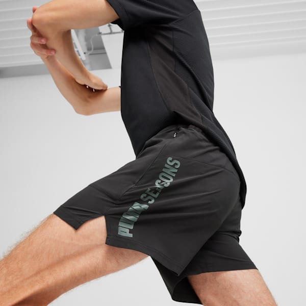 SEASONS Men's Moisture-Wicking Running 5" Shorts, PUMA Black, extralarge-IND